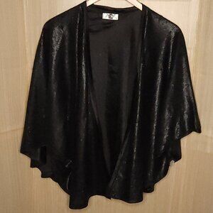 Hema Black Sequin Heavyweight Open Kimono One Size